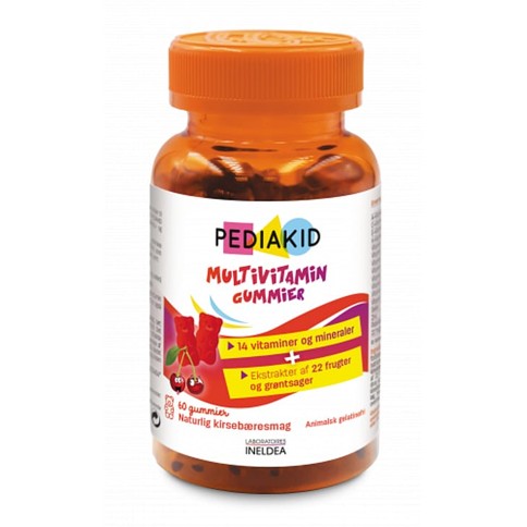Pediakid  - Gummies Multivitamins - Cherry 60 stk.
