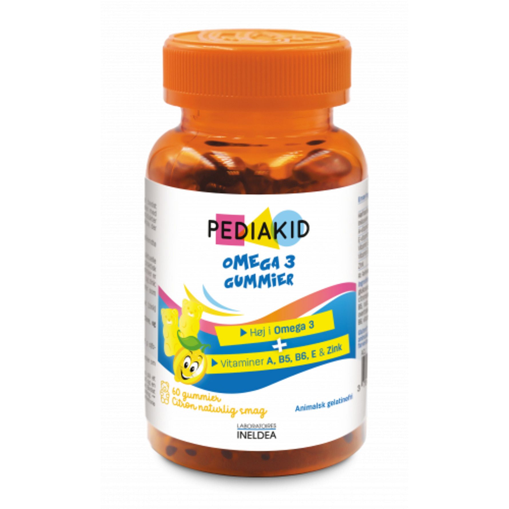 Pediakid -  gummies Oméga 3 - Lemon 60 stk.
