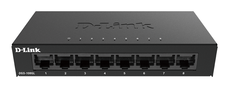 D-Link - 8-Port Gigabit Ethernet Metall DGS-108GL/E