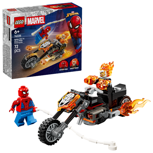LEGO - Super Heroes - Spider-Man mot Ghost Rider på motorcykel (76335)