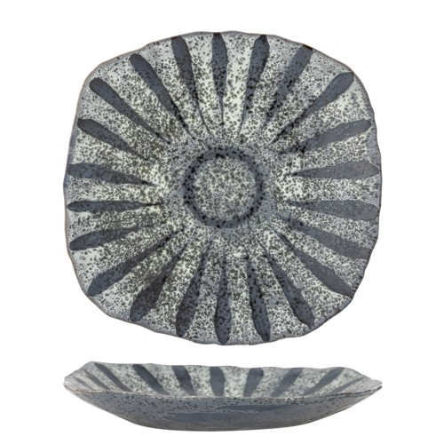 Creative Collection - Ramie Serving Plate - Grey - Stoneware