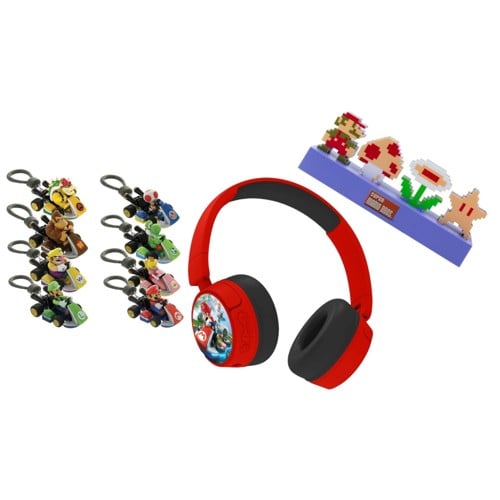 Mario Kart Headphone and Merchandise Bundle