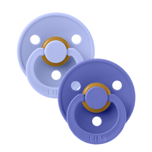 BIBS - Pacifier Colour 2 PACK - Hush/Grape - Size 2