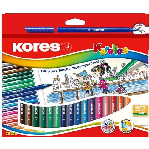 Kores – Felt Tip Pens – 24 Pack (729014)