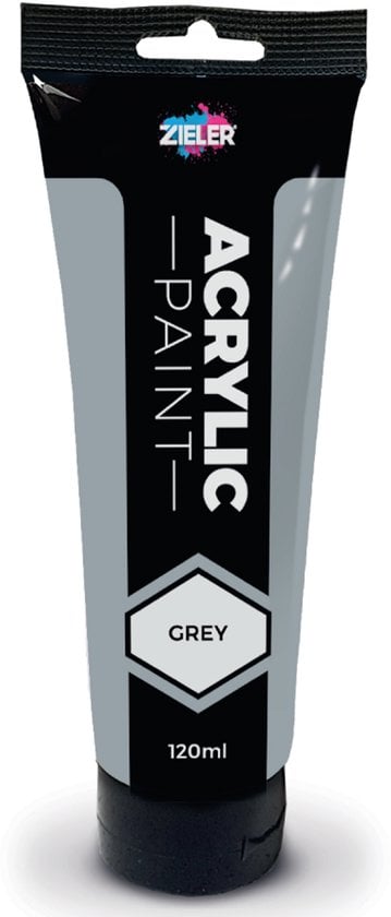 Zieler - Premium Acrylic - Grå - 120ml