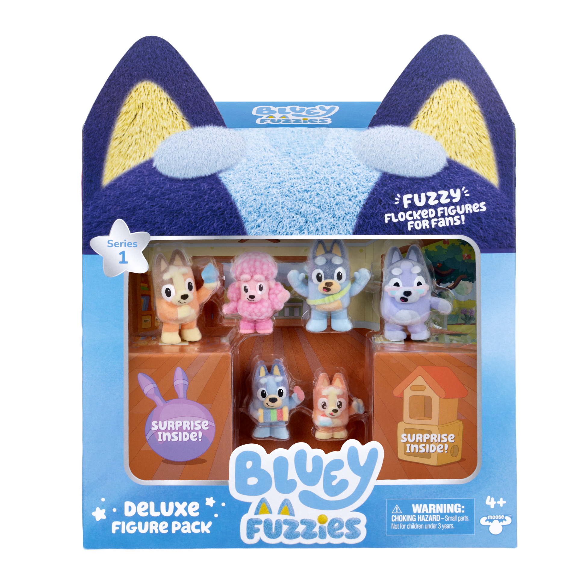 BLUEY Fuzzies - Figurer Fan-Favoritter - 8 pk