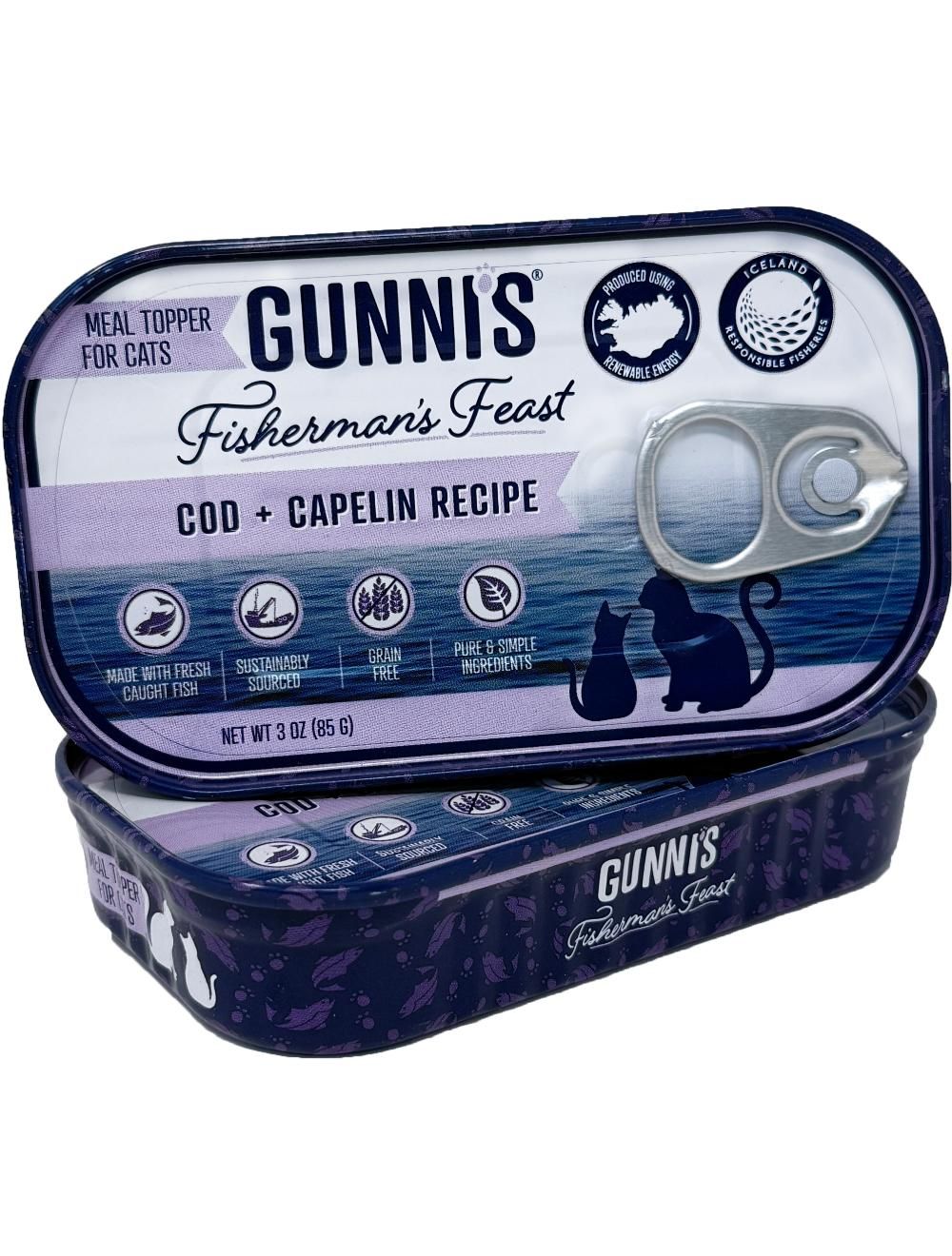 Gunnis - Toppers Torsk & Lodde, Kat - 85 g