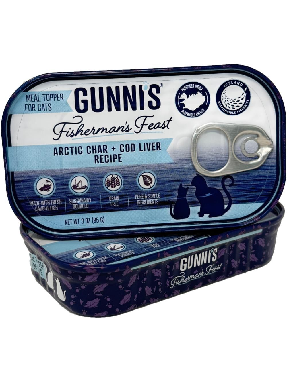 Gunnis - Toppers Rødding & Torskelever, kat - 85 g