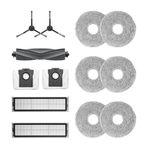 Dreame – Tilbehør gummibørste ×1 stk + sidebørster ×2 stk + støvbeholderfiltre ×2 stk + støvsugerposer ×2 + moppeputer ×3 par – RAK46