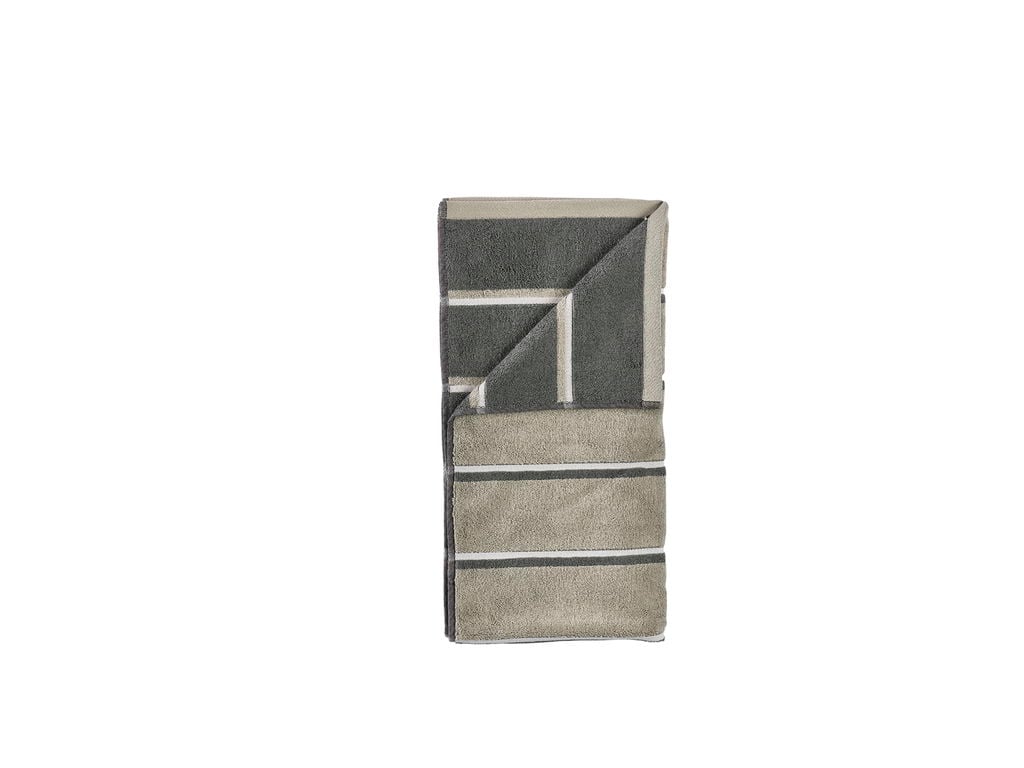 Zone Denmark – Sauna Håndklæde 100x50 Cm – Eukalyptus, Olivengrøn, Lysegrå