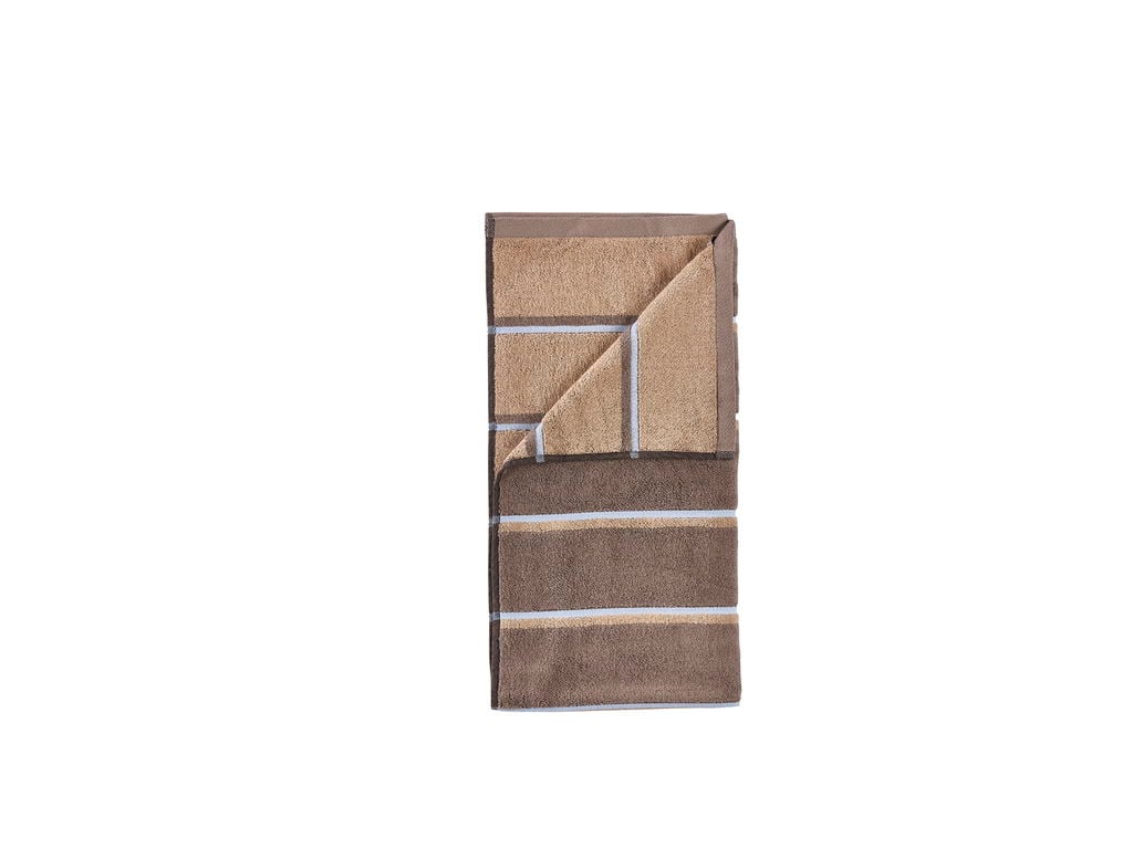 Zone Denmark – Sauna Håndklæde 100x50 Cm – Taupe, Kamelfarvet, Himmelblå