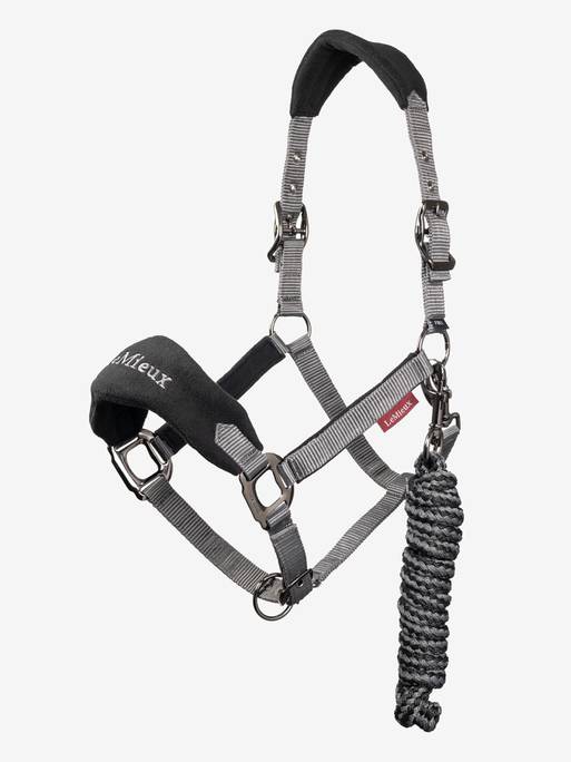 Lemieux - Vogue Headcollar & Leadrope - Black - Pony
