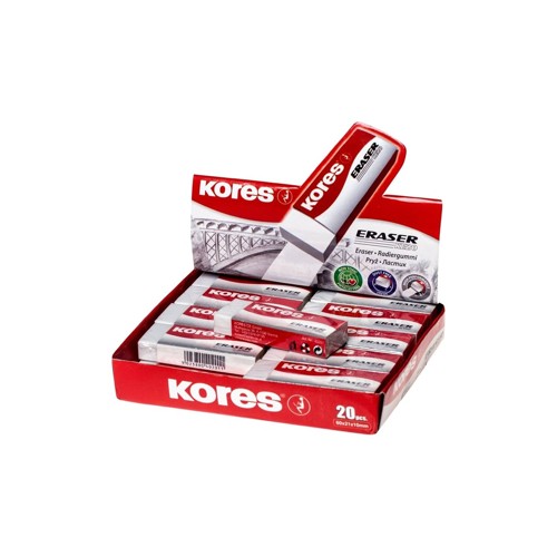 Kores - Eraser - White - 20 PCS