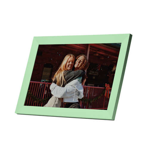 PIXIE - Smart Digital Photo Frame - Mint - 10,1" LCD touchskærm
