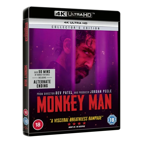 Monkey Man 4K Ultra HD Blu-ray