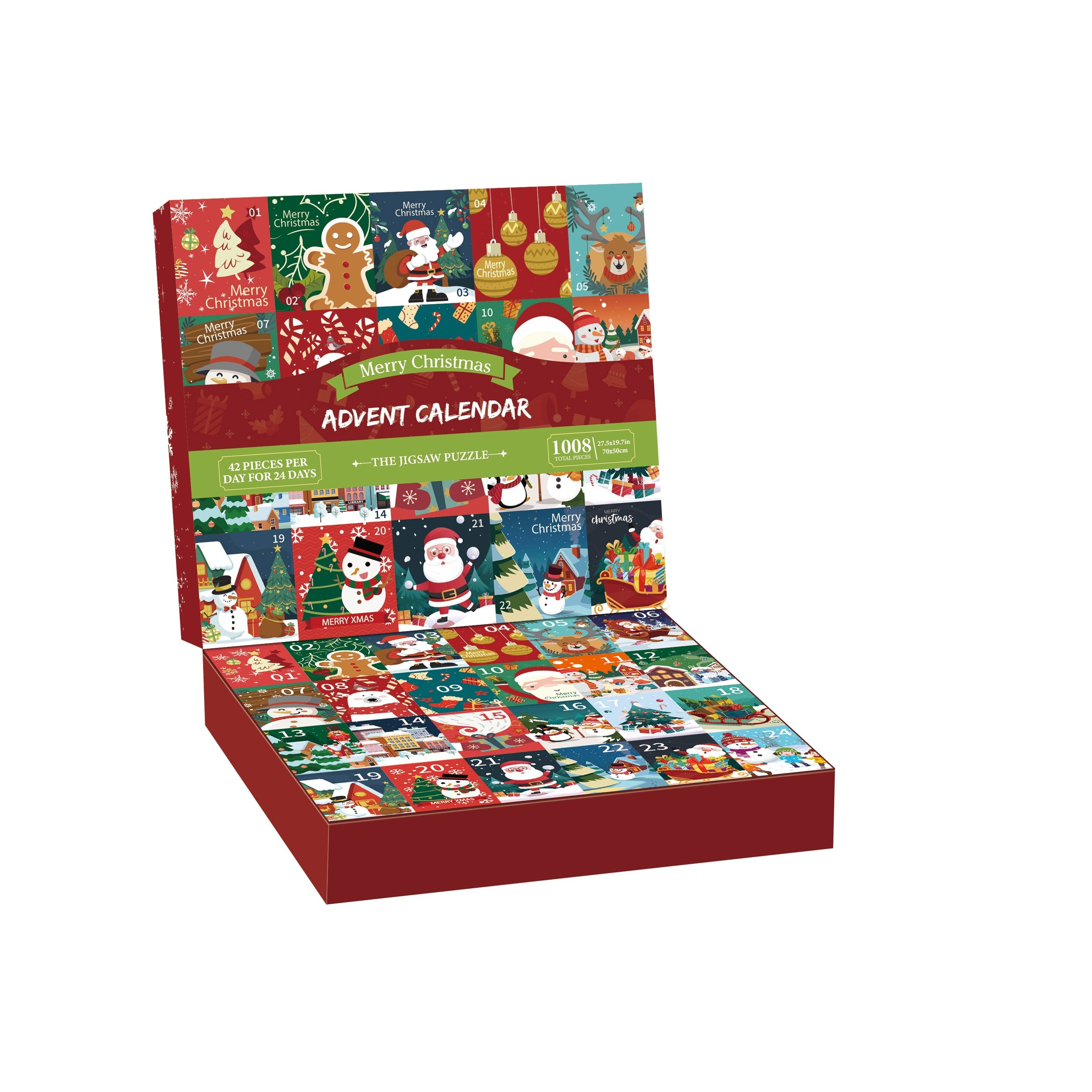 PUZZLES – Julekalender puslespil 24 temaer (1008 brk.)
