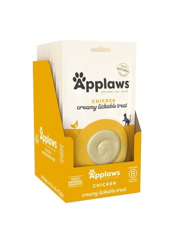 Applaws - 10x  Pure chicken cat snack - 4 x 15 gram