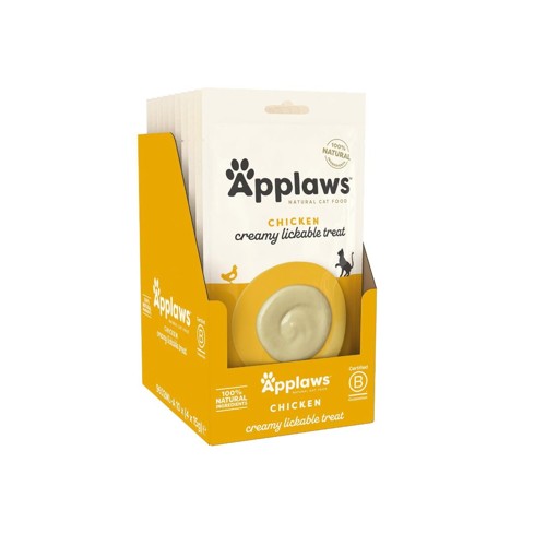Applaws - 10x Pure chicken cat snack - 4 x 15 gram