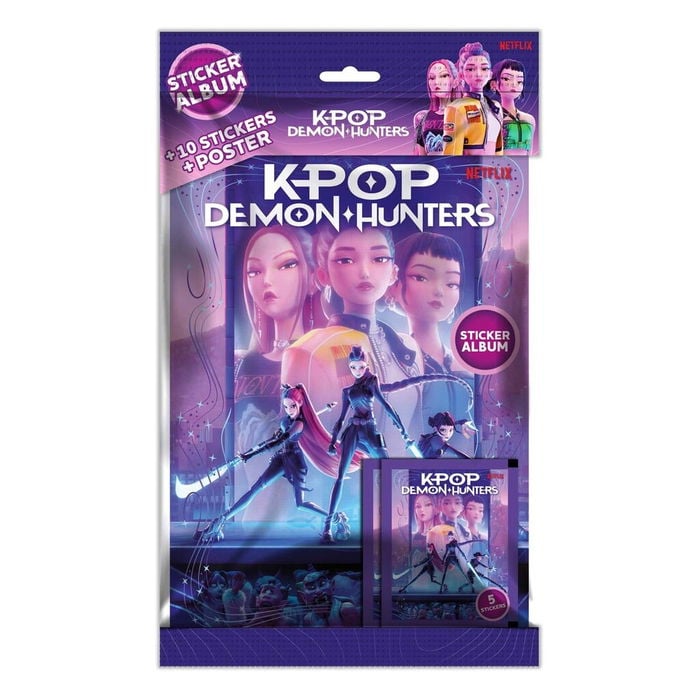 K-pop Demon Hunters – Stickeralbum + 2 sticker pakker (DK/NO)