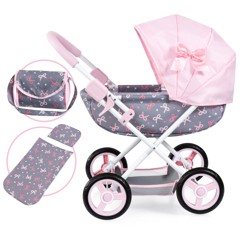 Bayer - Dolls Pram Cosy - Pink/Grey (12704AA)