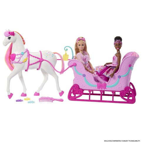 Barbie - Land of Sweets Horse and Sled (JNH63)
