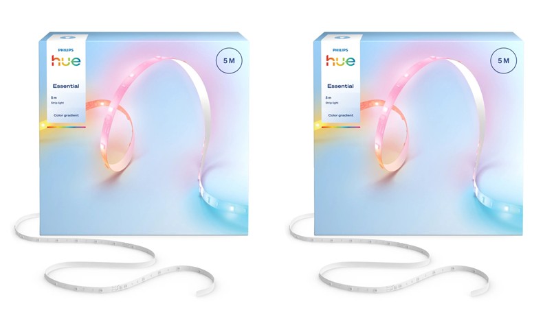 zz Philips Hue Essential LED Strip 5m (2-Pack) – RGBIC Smart Lightstrip