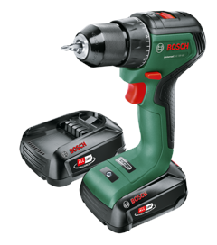 Bosch DIY - Drill Driver UniversalDrill 18V - 2x2Ah AL18V-20