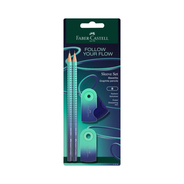 Faber‑Castell – Grip Sleeve FLOW – Buzzing Blå