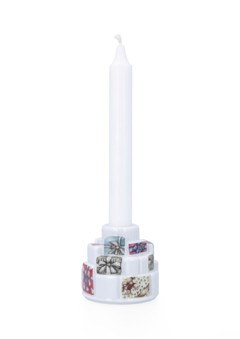 Kähler - Hammershøi Christmas Stos Prezentów Świecznik - Ø7,5 cm
