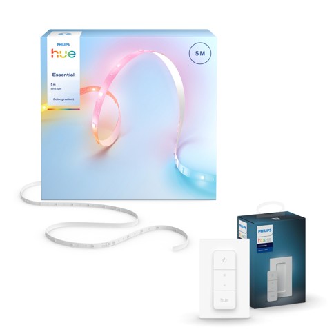 zz Philips Hue - Essential LED Strip 5m & Dimmer - Bundle