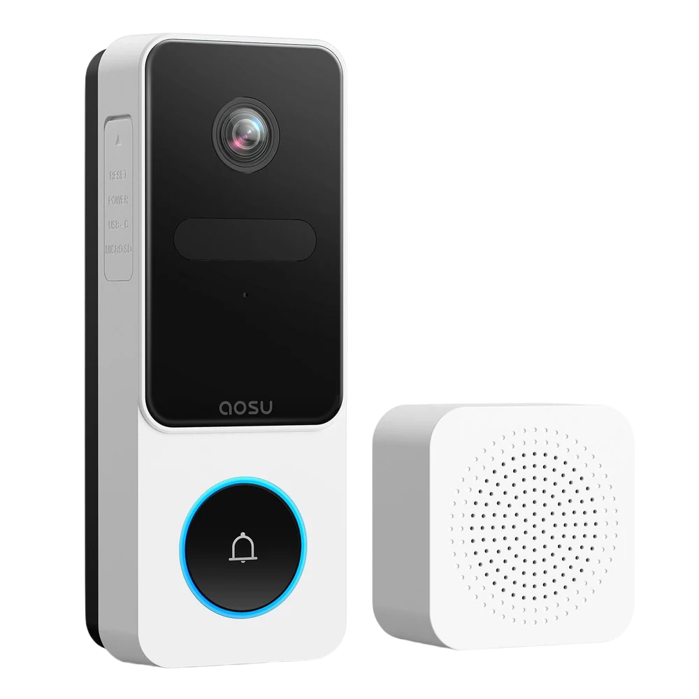 Aosu - Video Doorbell SE – 2K Slimme Deurbel met Volledig Zicht