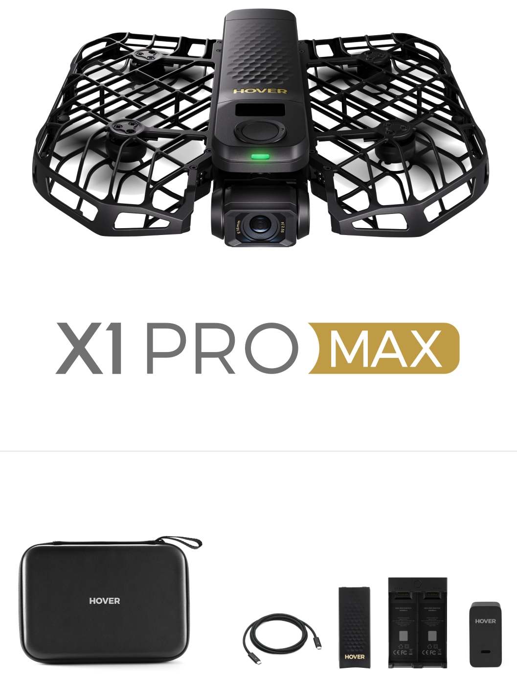 HOVERAir - X1 ProMax Retail Combo Drone - Sort
