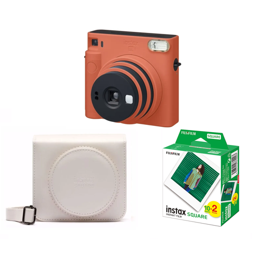 Fuji - Instax SQUARE SQ1 Instant Camera + Case And Film - Bundle