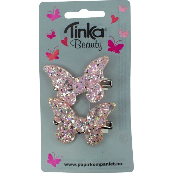 Tinka Beauty – Hair Clips Butterfly Glitter – 2 pcs (8-433022)