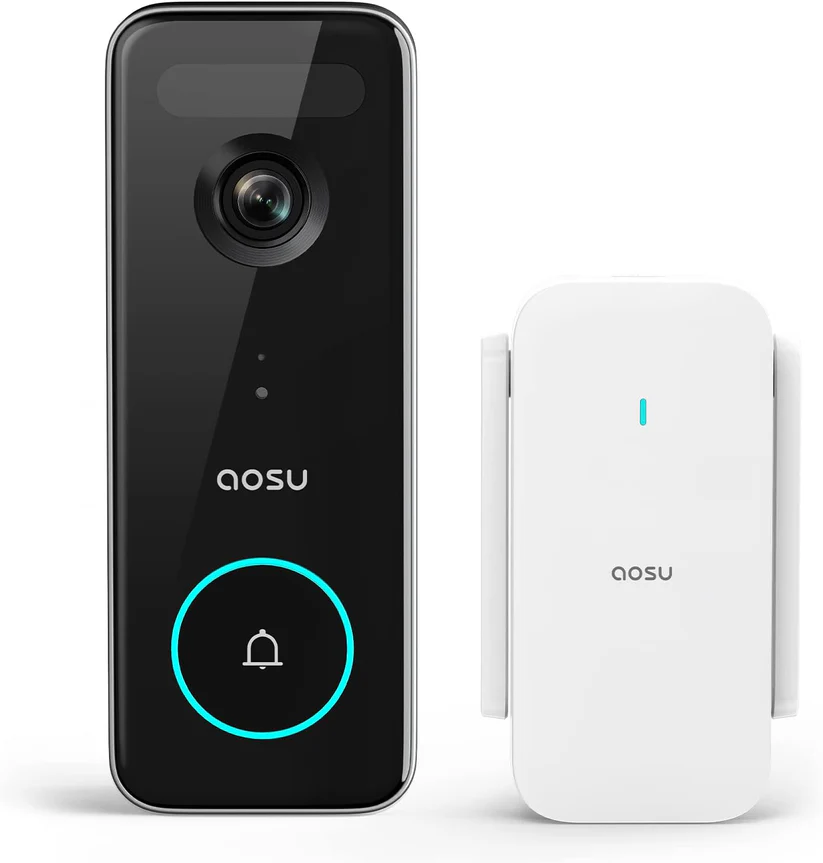 Aosu - Video Doorbell Ultra – 5MP Smart Trådløs Dørklokke
