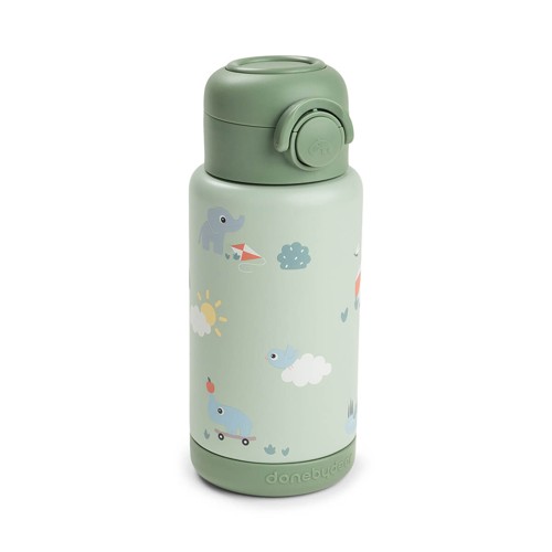 Done by Deer - Insulated straw bottle - Playground Green - 340 ml