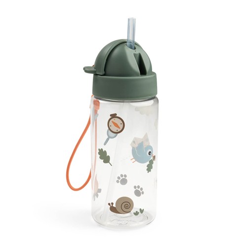Done by Deer - Straw bottle Tiny trails - Green - 350 ml
