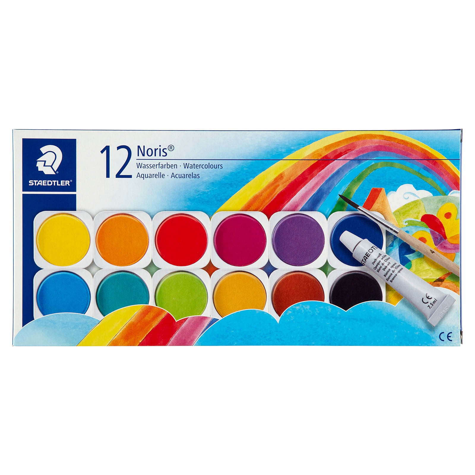 Staedtler – Noris Maleskrin med Pensel – 12 stk Assorteret