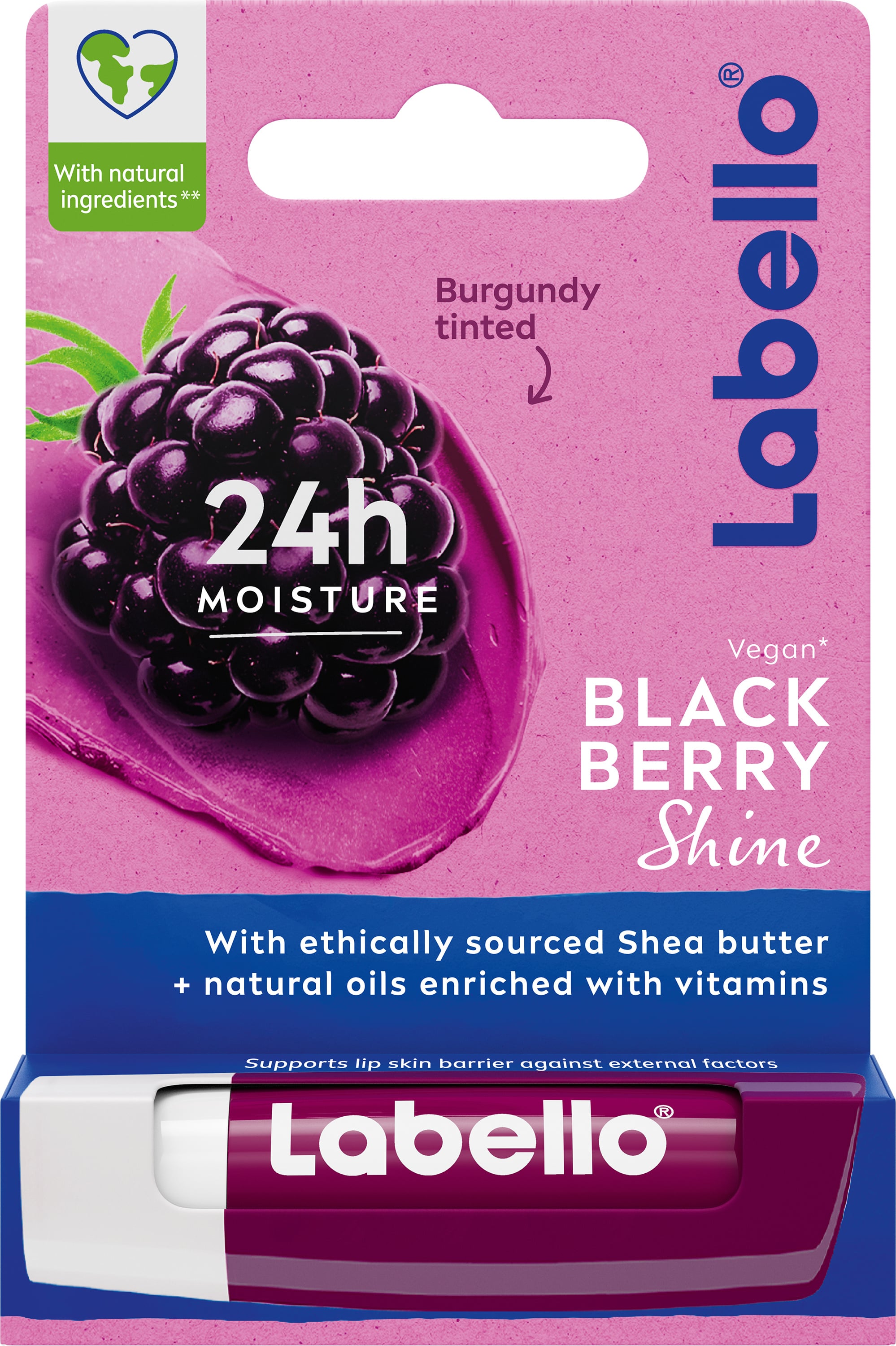 Labello - Blackberry Shine - Berry-tinted - 4.8g