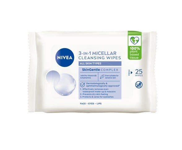 Nivea - Micellar Wipes - 25 stk