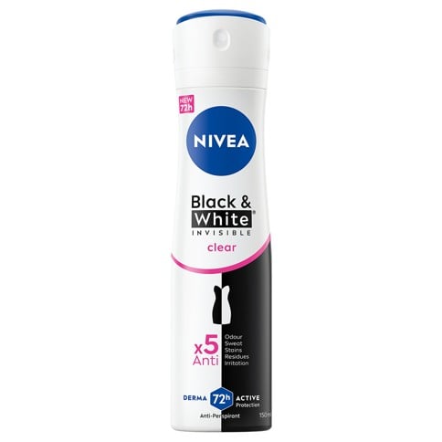Nivea - Black & White Invisible Clear Deo Spray - 150ml