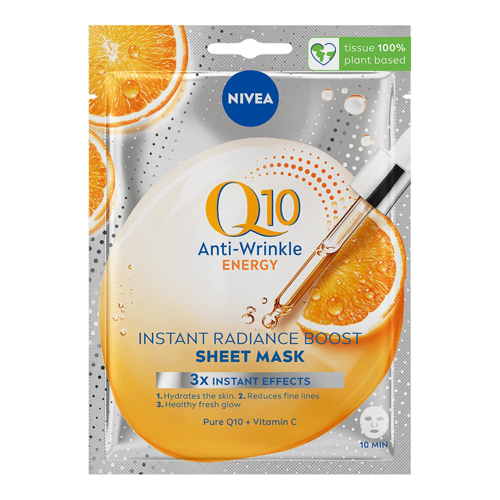 Nivea - Q10 Energy Sheet Mask - 1 stk.