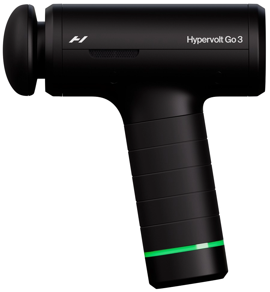 Hyperice - Hypervolt Go 3 massagepistool – compacte percussiemassage, 5 snelheden, USB-C en reisvriendelijk