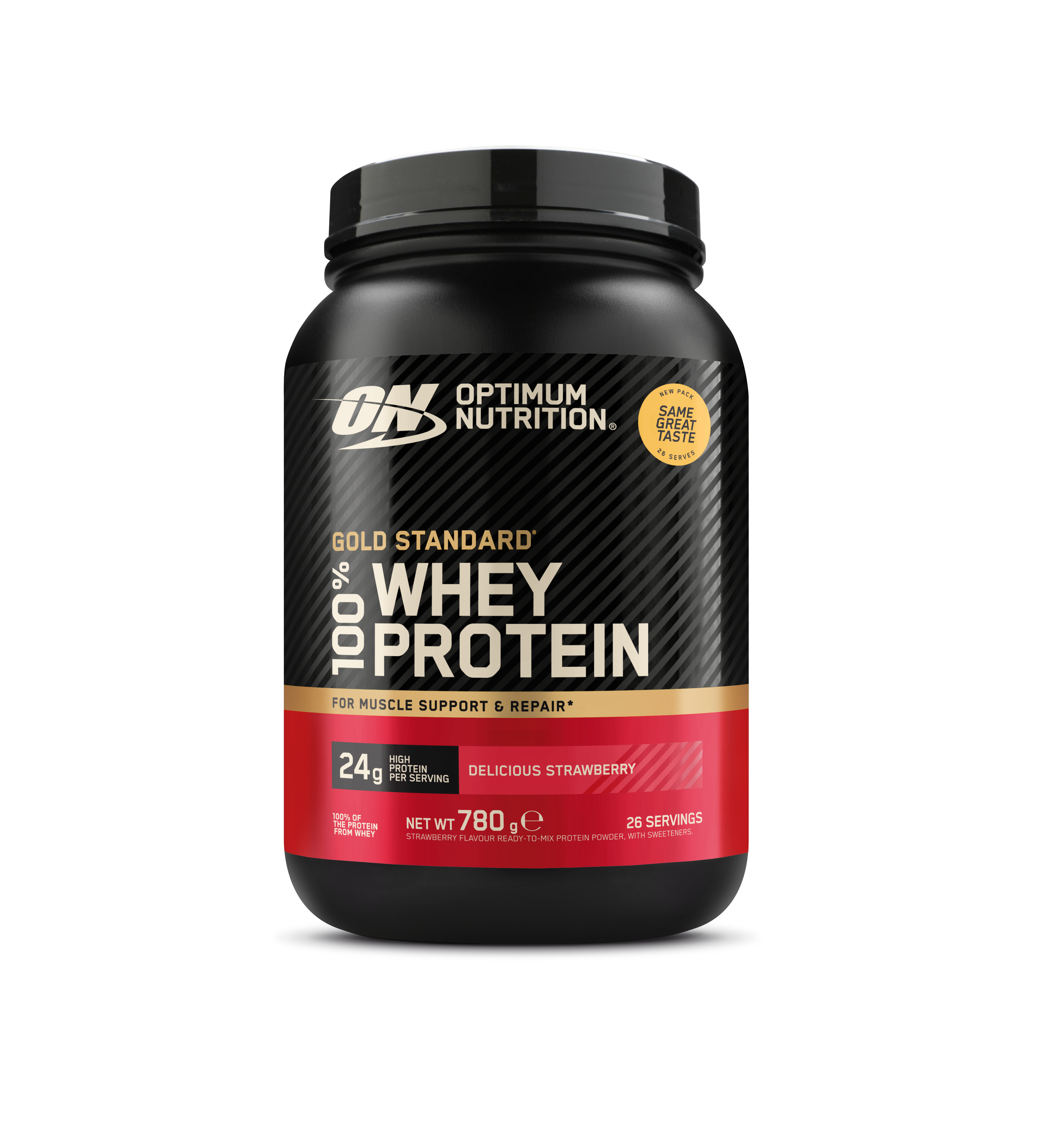 Optimum Nutrition - Gold Standard 100% Delicious Strawberry - Strawberry 780 g
