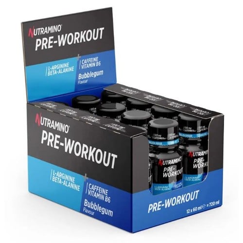Nutramino - Pre-Workout Shot - Bubblegum 12x60ml