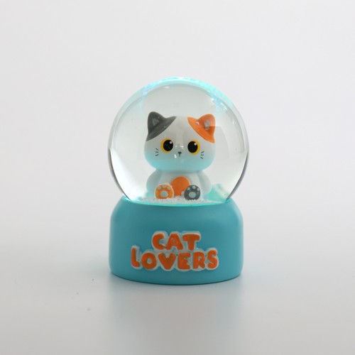 iTotal - Snow Globe - Orange Cat (XL3186)