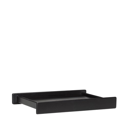 Hübsch - Less Tray - Black - 42x33xh6cm