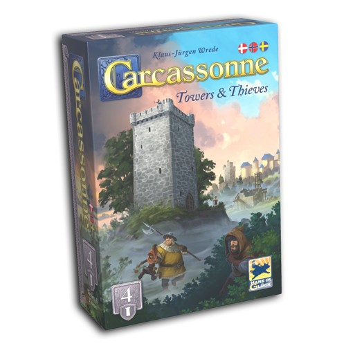 Carcassonne: Expansion 4 - Towers & Thieves expansion 2025 (svensk version)