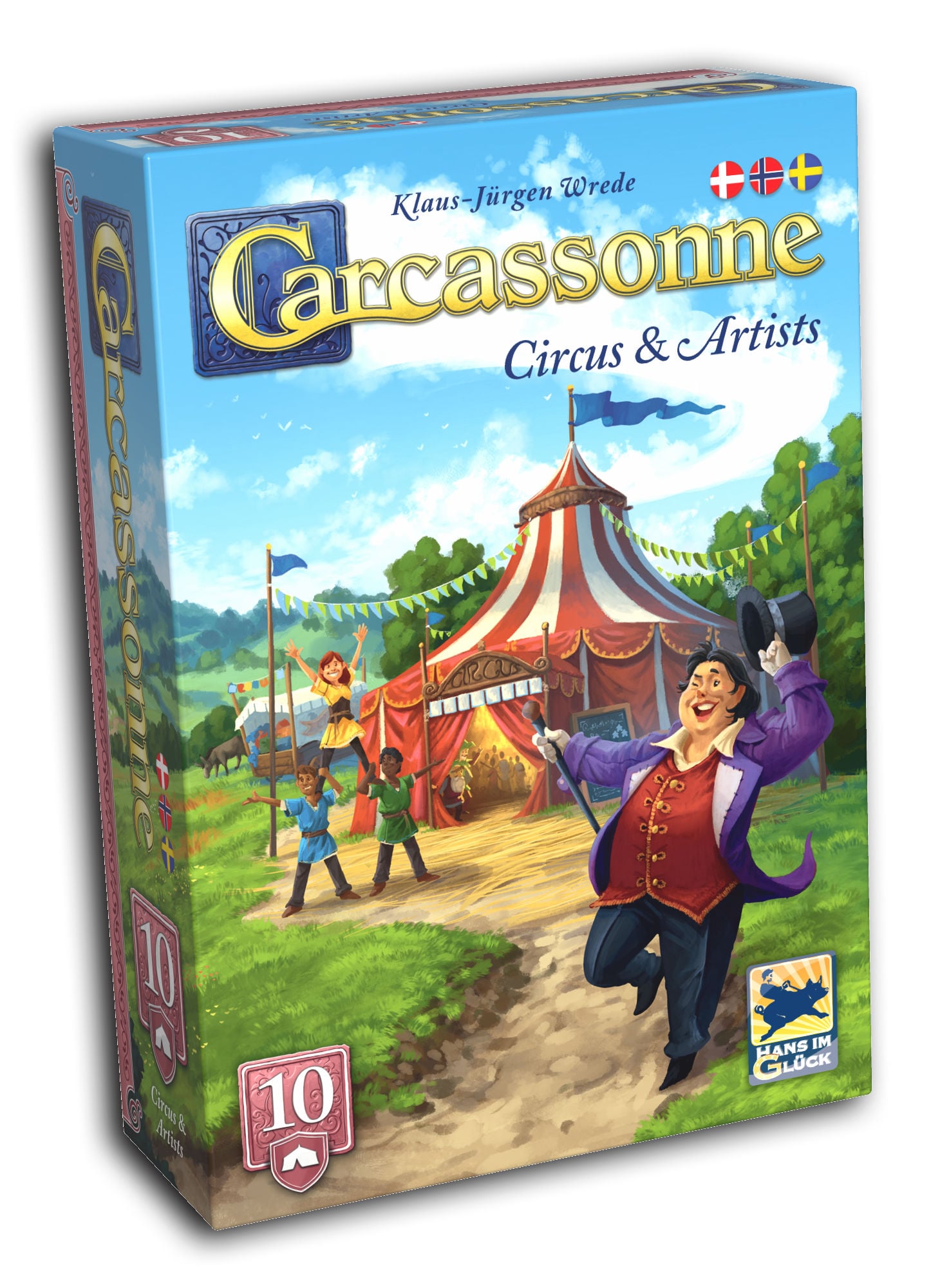 Carcassonne: Expansion 10 - Circus & Artists expansion 2025 (svensk version)
