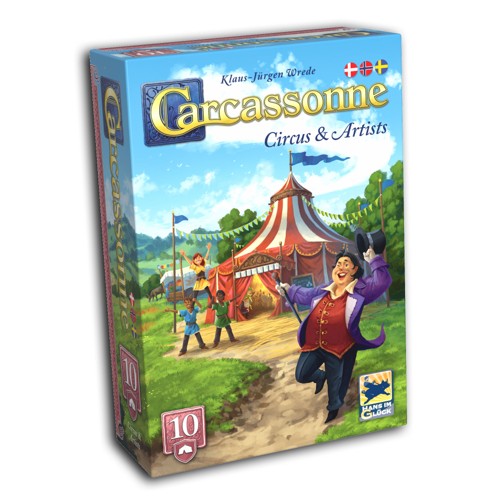 Carcassonne: Expansion 10 - Circus & Artists expansion 2025 (svensk version)